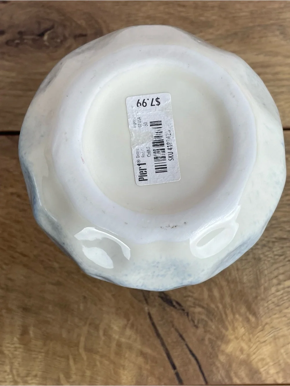 Pier 1 Blue Ombre Dimple Bud Vases Set Of 2 Boho Beachy